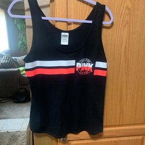 VS PINK TANK TOP SIZE MEDIUM BLACK